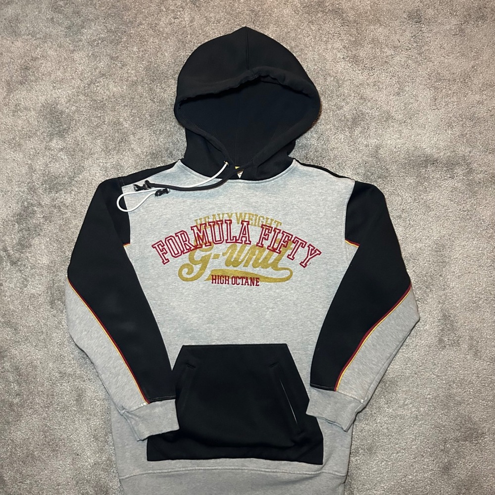 G-Unit Hoodie Mens Medium Grey Formula Fifty High Octane Colorblock Pullover